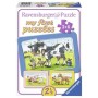 Puzzle Animalele Buni Prieteni, 3X6 Piese Ravensburger - 1